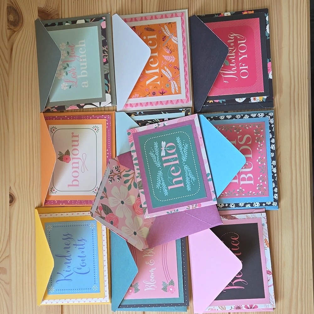 Handmade Everyday Cards & Envelopes Set of 10